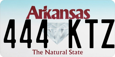 AR license plate 444KTZ