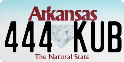 AR license plate 444KUB