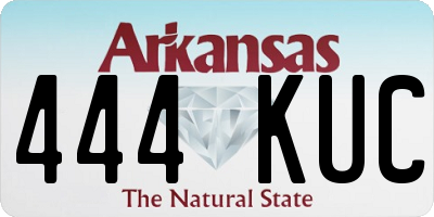 AR license plate 444KUC