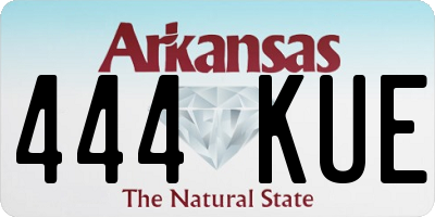 AR license plate 444KUE