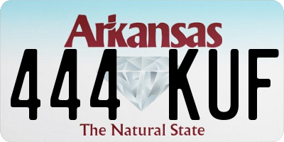 AR license plate 444KUF