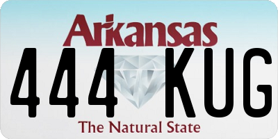AR license plate 444KUG