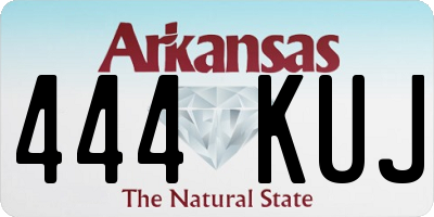 AR license plate 444KUJ