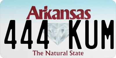 AR license plate 444KUM