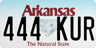AR license plate 444KUR