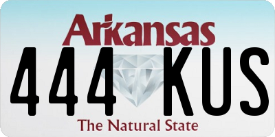 AR license plate 444KUS