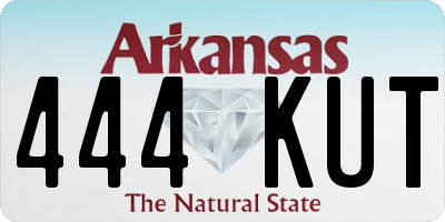 AR license plate 444KUT