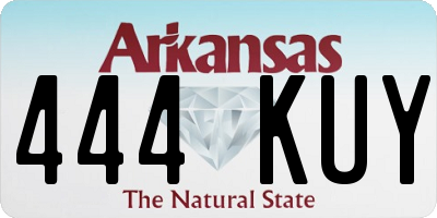 AR license plate 444KUY