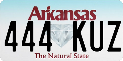 AR license plate 444KUZ
