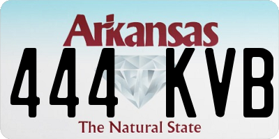 AR license plate 444KVB