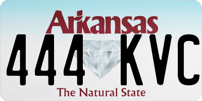 AR license plate 444KVC