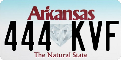 AR license plate 444KVF