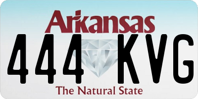 AR license plate 444KVG