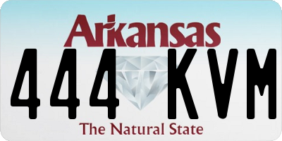 AR license plate 444KVM
