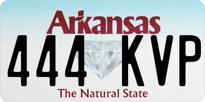AR license plate 444KVP