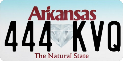 AR license plate 444KVQ