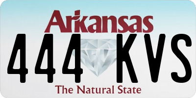 AR license plate 444KVS
