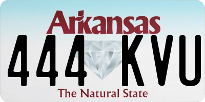AR license plate 444KVU