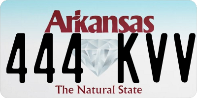 AR license plate 444KVV
