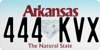 AR license plate 444KVX