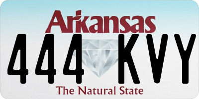 AR license plate 444KVY