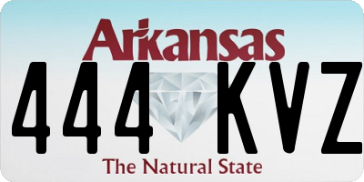 AR license plate 444KVZ