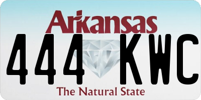 AR license plate 444KWC