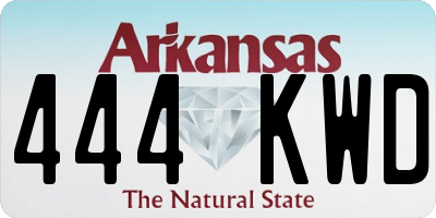 AR license plate 444KWD