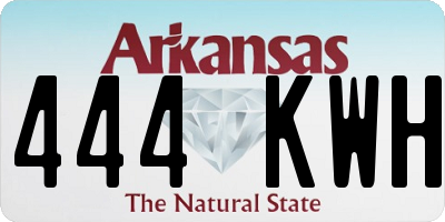 AR license plate 444KWH