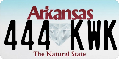 AR license plate 444KWK