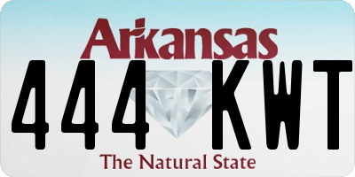 AR license plate 444KWT
