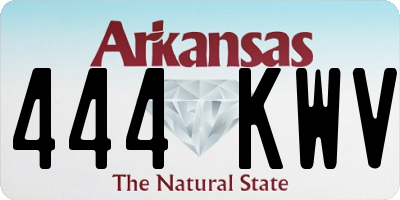 AR license plate 444KWV