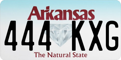 AR license plate 444KXG