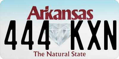 AR license plate 444KXN