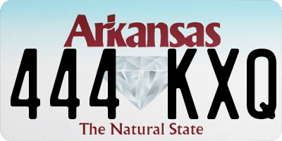 AR license plate 444KXQ