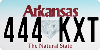 AR license plate 444KXT