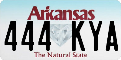 AR license plate 444KYA