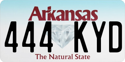 AR license plate 444KYD