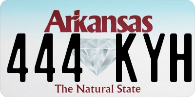 AR license plate 444KYH