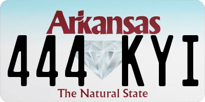AR license plate 444KYI
