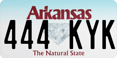 AR license plate 444KYK
