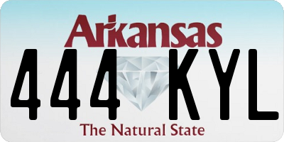 AR license plate 444KYL