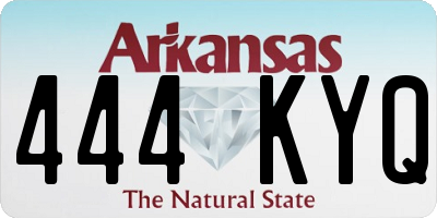 AR license plate 444KYQ
