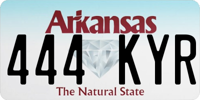 AR license plate 444KYR