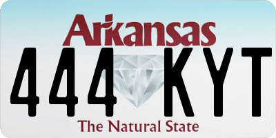 AR license plate 444KYT