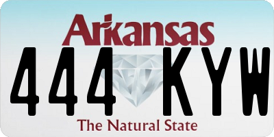 AR license plate 444KYW
