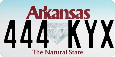 AR license plate 444KYX