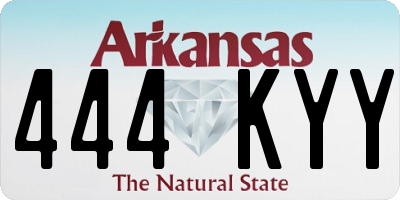 AR license plate 444KYY
