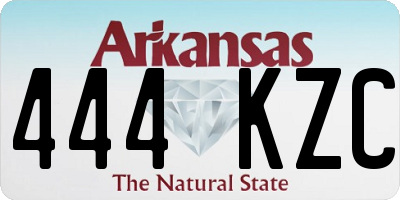 AR license plate 444KZC