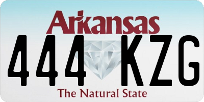 AR license plate 444KZG